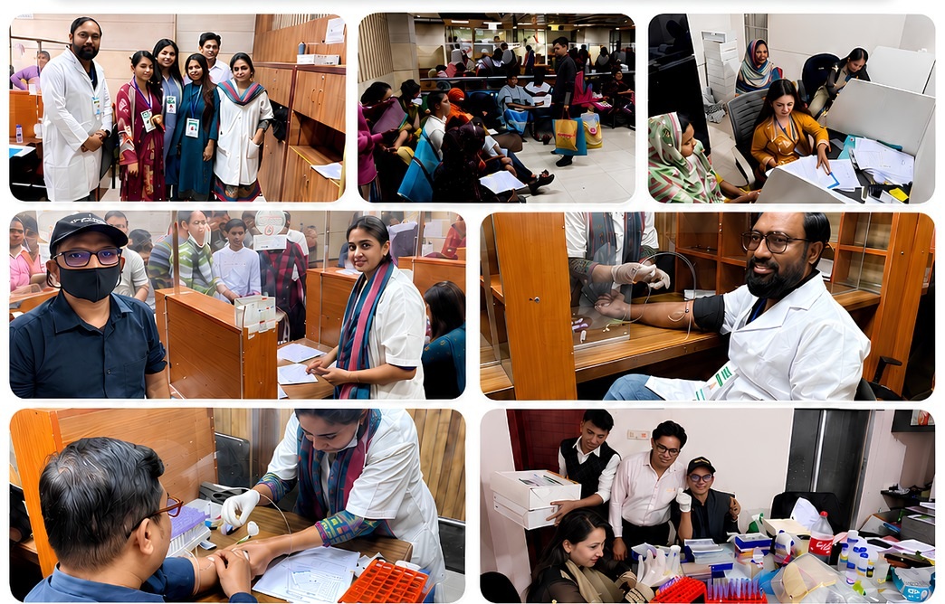 Clinical-study participants, researchers, sample collection and laboratory work at BSMMU